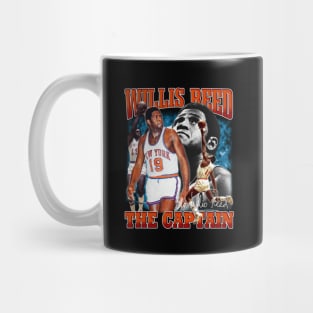 Willis Reed The Captain Basketball Legend Signature Vintage Retro 80s 90s Bootleg Rap Style Mug